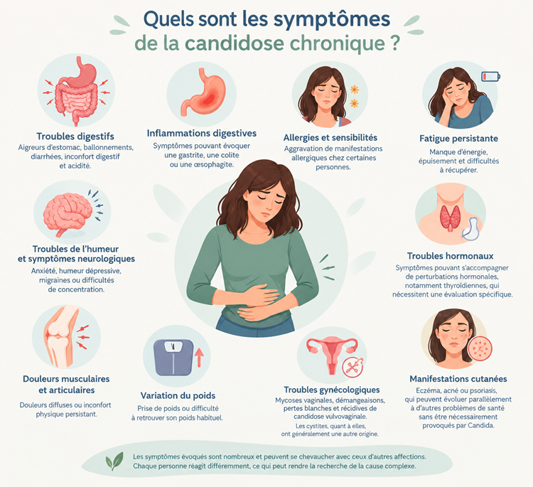 Symptômes candidose chronique