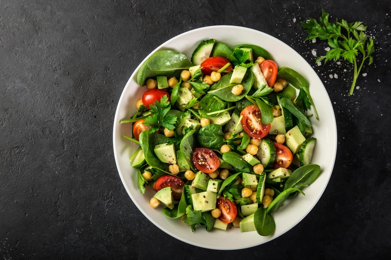Socialyme Recette Salade Verde aux Pois Chiches