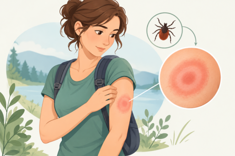 Erythème migrant maladie de lyme