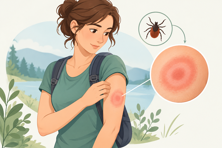Erythème migrant maladie de lyme